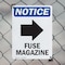 Signmission Fuse Magazine (Right Arrow), 10 in W x Rectangle, Plastic OS-2PACK-NS-P-1014-V-12979 - alternate 3